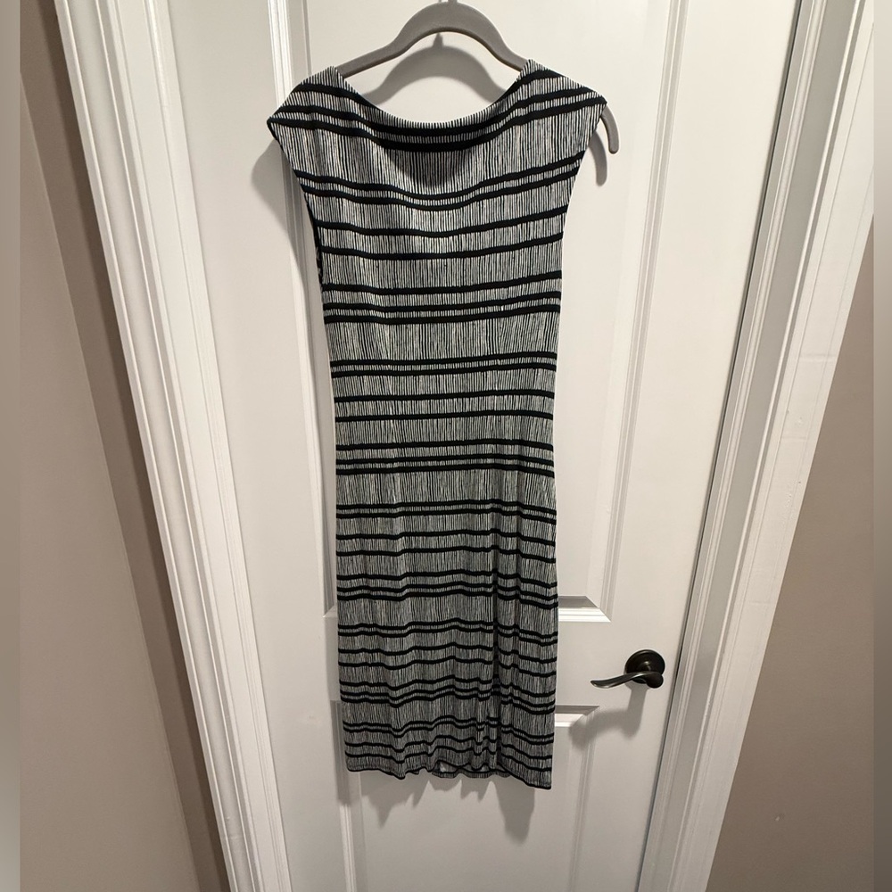 LOFT Monochrome Striped Blouse